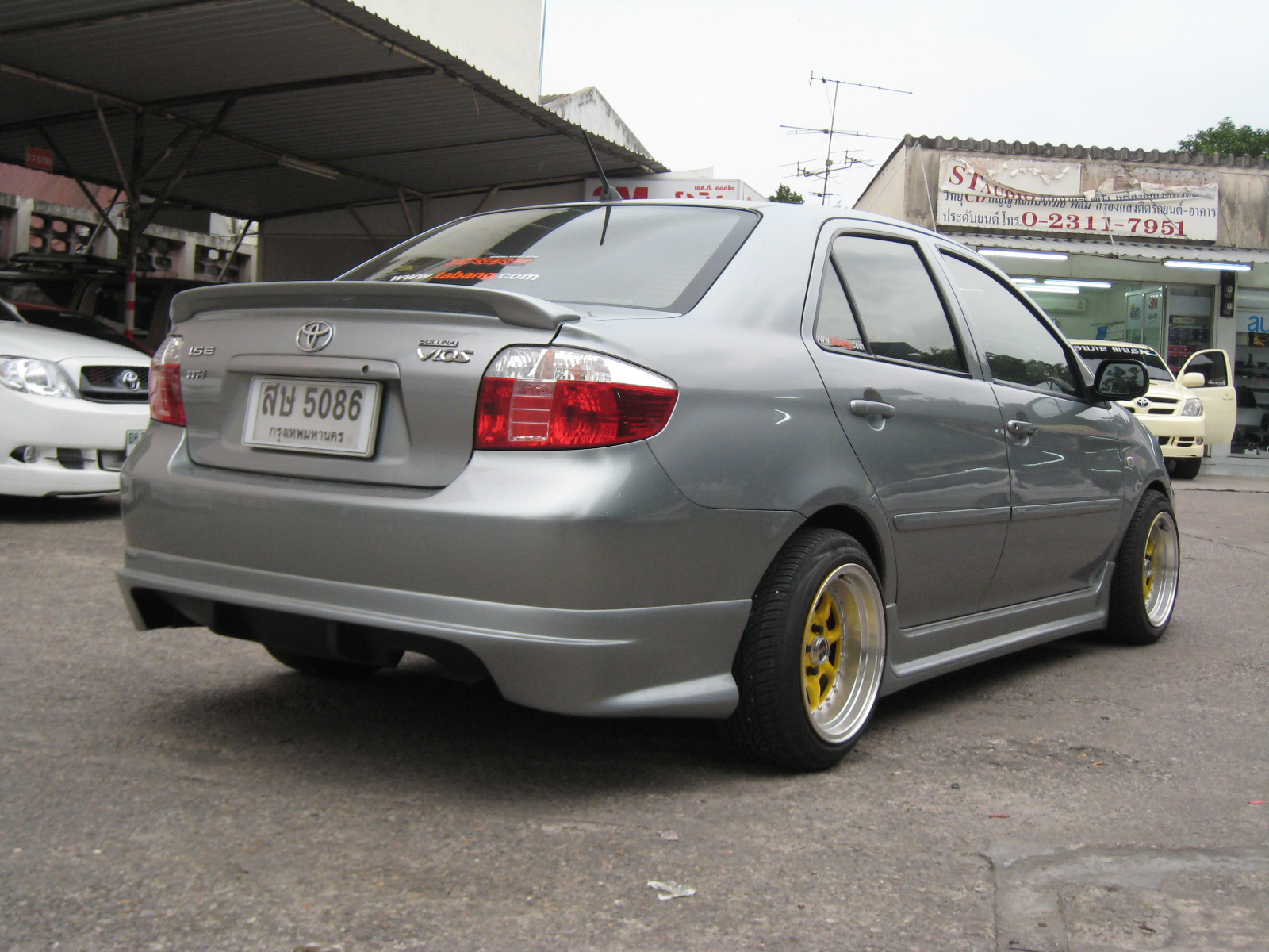 ชุดแต่ง Vios 2003-2005 สปอยเลอร์แบบแนบฝาท้าย V1